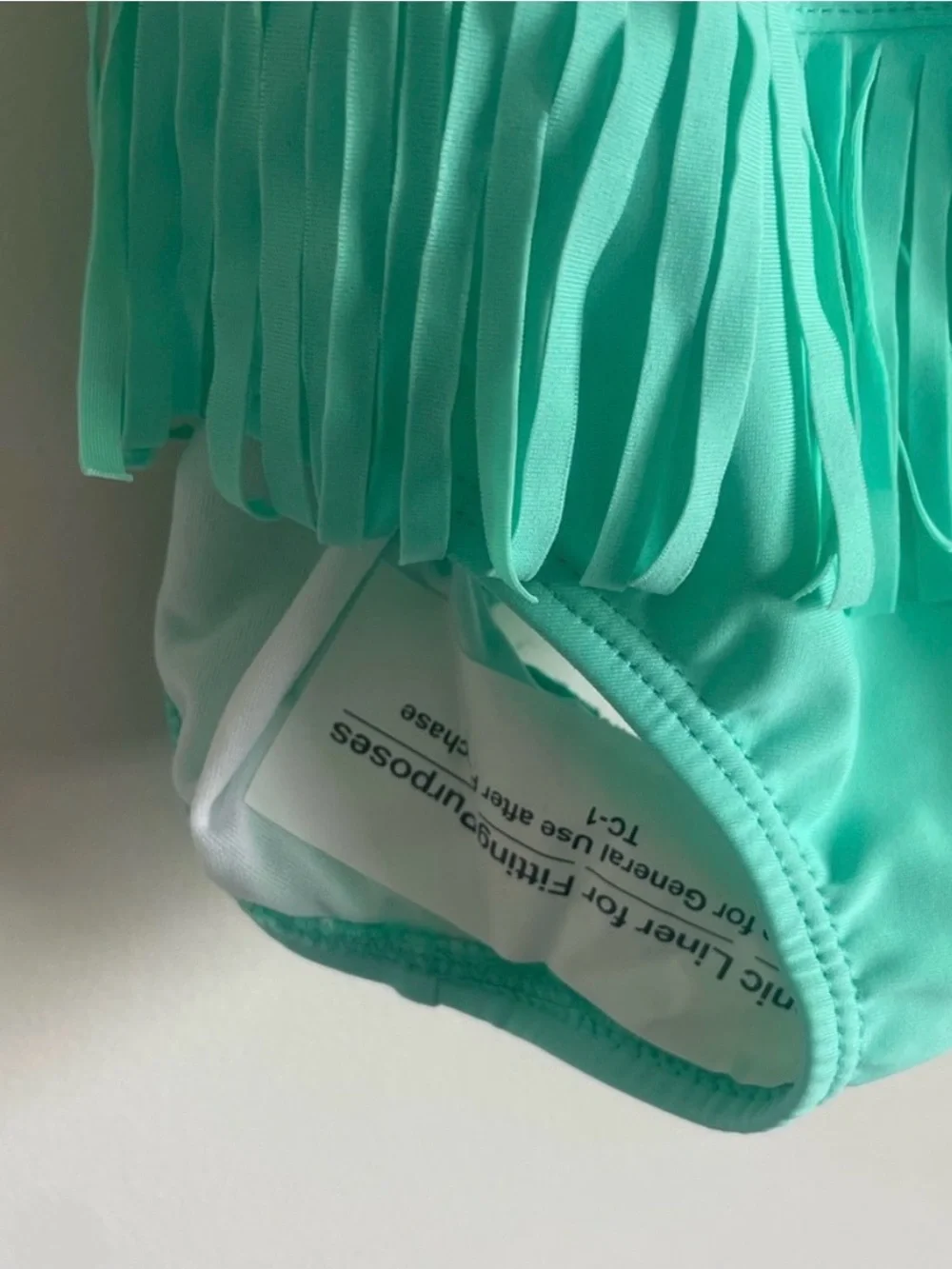Carter’s Girls Floral Fringe Swimsuit NWT Turquoise One Piece size 2T